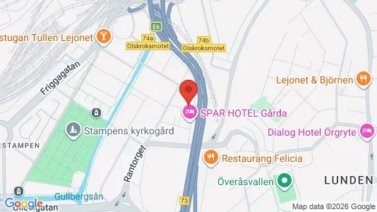 Kontorslokaler att hyra i Örgryte-Härlanda - kort over placeringen