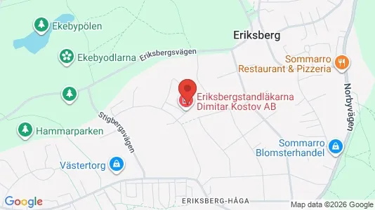 Kontorslokaler att hyra i Uppsala - kort over placeringen