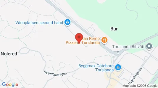 Kontorslokaler att hyra i Västra hisingen - kort over placeringen
