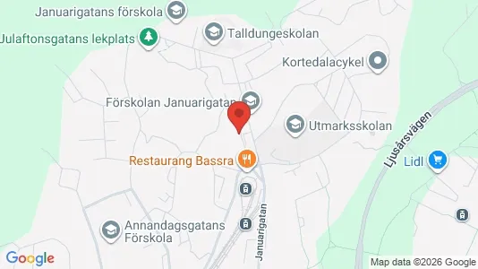 Kontorslokaler att hyra i Göteborg Östra - kort over placeringen