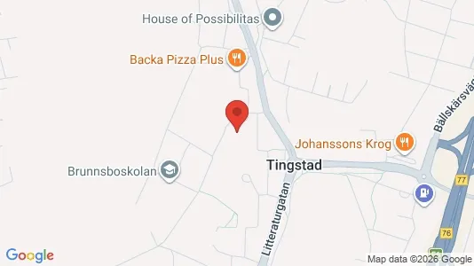 Kontorslokaler att hyra i Norra hisingen - kort over placeringen
