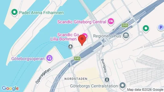 Kontorslokaler att hyra i Göteborg Centrum - kort over placeringen