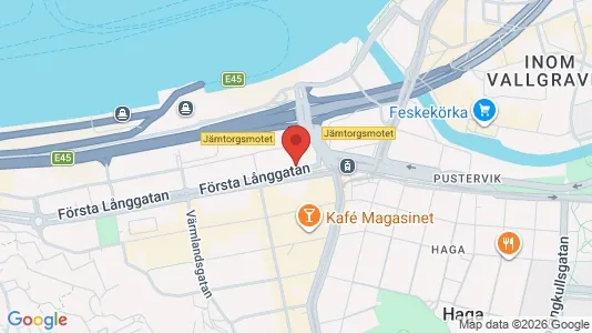 Kontorslokaler att hyra i Göteborg Centrum - kort over placeringen
