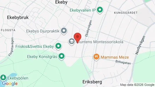 Kontorslokaler att hyra i Uppsala - kort over placeringen