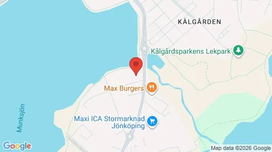 Kontorslokaler att hyra i Jönköping - kort over placeringen