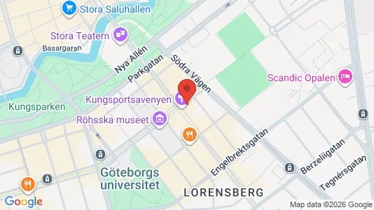 Kontorslokaler att hyra i Göteborg Centrum - kort over placeringen