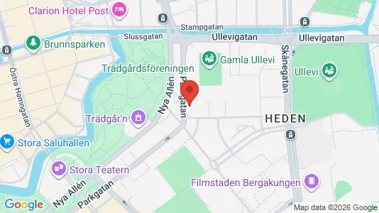 Kontorslokaler att hyra i Göteborg Centrum - kort over placeringen