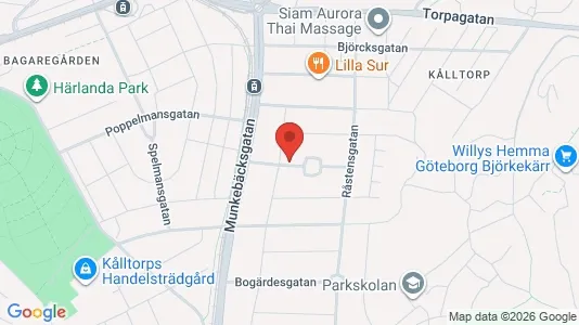 Kontorslokaler att hyra i Örgryte-Härlanda - kort over placeringen