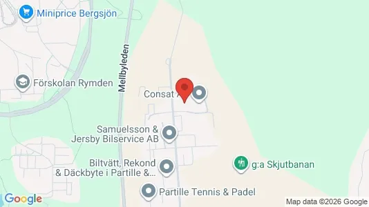 Kontorslokaler att hyra i Partille - kort over placeringen