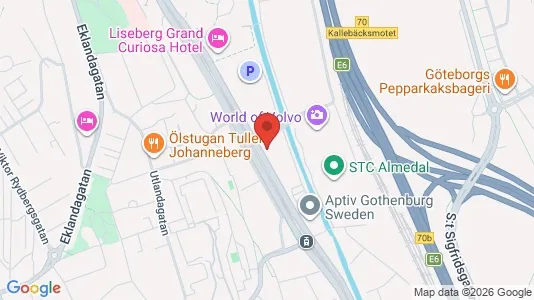 Kontorslokaler att hyra i Johanneberg - kort over placeringen