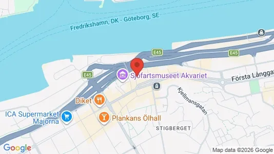 Kontorslokaler att hyra i Majorna-Linné - kort over placeringen