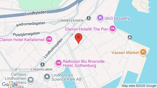 Kontorslokaler att hyra i Lundby - kort over placeringen