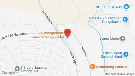 Kontorslokaler att hyra i Kungsbacka - kort over placeringen