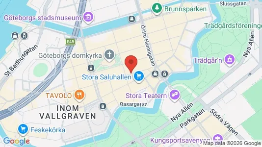 Kontorslokaler att hyra i Göteborg Centrum - kort over placeringen