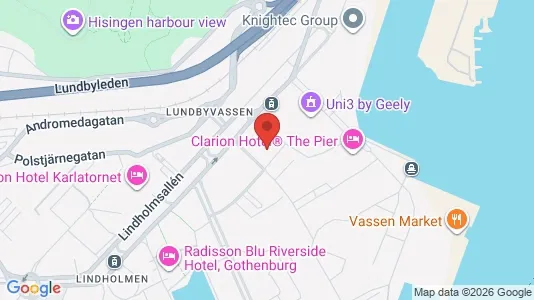 Kontorslokaler att hyra i Lundby - kort over placeringen