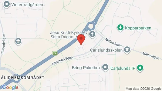 Kontorslokaler att hyra i Umeå - kort over placeringen