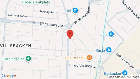 Kontorslokaler att hyra i Lundby - kort over placeringen