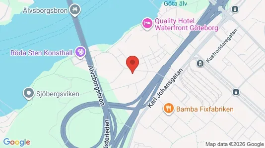 Kontorslokaler att hyra i Majorna-Linné - kort over placeringen