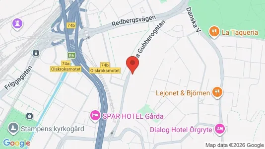 Kontorslokaler att hyra i Örgryte-Härlanda - kort over placeringen