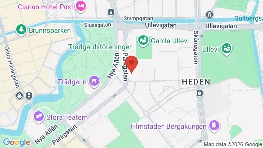 Kontorslokaler att hyra i Göteborg Centrum - kort over placeringen