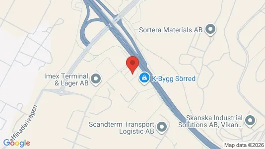 Kontorslokaler att hyra i Västra hisingen - kort over placeringen