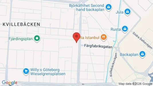 Kontorslokaler att hyra i Lundby - kort over placeringen