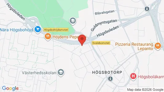 Kontorslokaler att hyra i Majorna-Linné - kort over placeringen