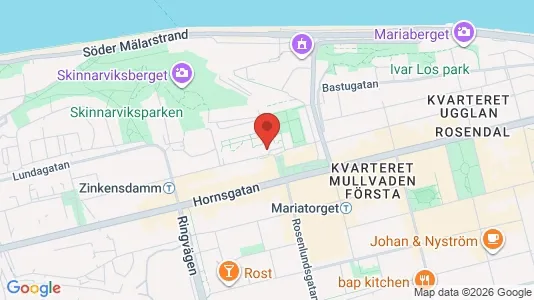 Kontorslokaler att hyra i Södermalm - kort over placeringen