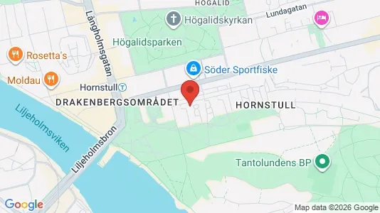 Kontorslokaler att hyra i Södermalm - kort over placeringen