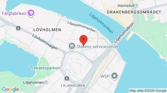 Kontorslokaler att hyra i Södermalm - kort over placeringen