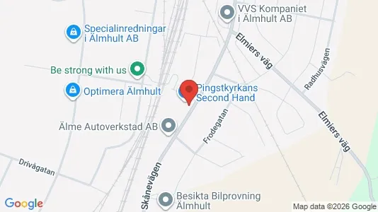 Kontorslokaler att hyra i Älmhult - Bild från Google Street View