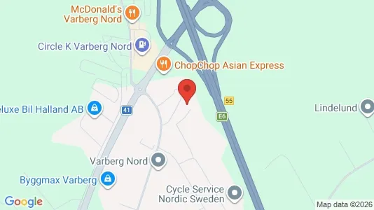 Kontorslokaler att hyra i Varberg - kort over placeringen