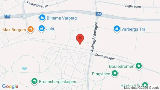 Kontorslokaler att hyra i Varberg - kort over placeringen