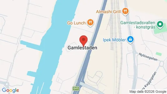 Industrilokaler att hyra i Göteborg Östra - kort over placeringen