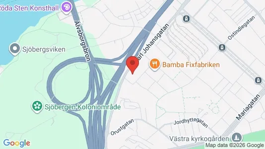 Kontorslokaler att hyra i Majorna-Linné - kort over placeringen