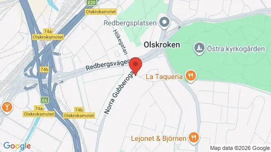 Kontorslokaler att hyra i Örgryte-Härlanda - kort over placeringen