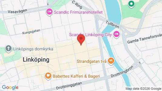 Kontorslokaler att hyra i Linköping - kort over placeringen