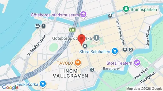 Kontorslokaler att hyra i Göteborg Centrum - kort over placeringen