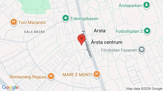 Kontorslokaler att hyra i Uppsala - kort over placeringen