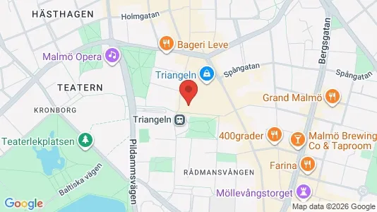 Kontorslokaler att hyra i Malmö Centrum - kort over placeringen