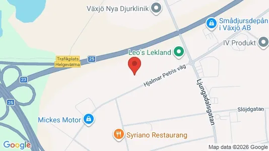 Lagerlokaler att hyra i Växjö - Bild från Google Street View