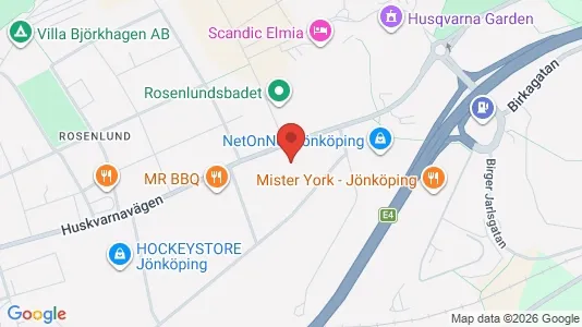Kontorslokaler att hyra i Jönköping - kort over placeringen