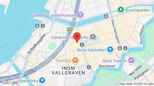 Kontorslokaler att hyra i Göteborg Centrum - kort over placeringen