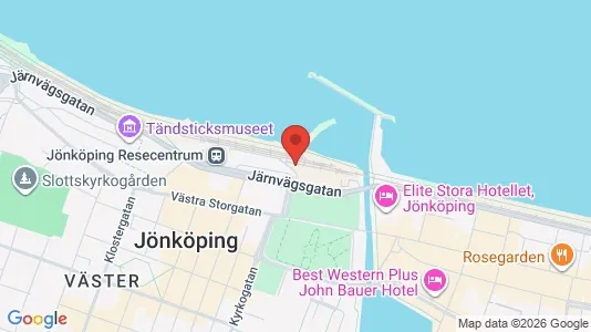 Kontorslokaler att hyra i Jönköping - kort over placeringen