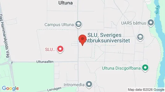 Kontorslokaler att hyra i Uppsala - kort over placeringen