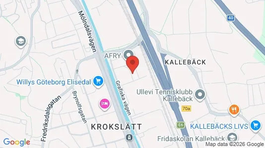 Kontorslokaler att hyra i Johanneberg - kort over placeringen