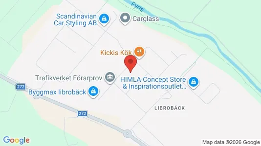 Kontorslokaler att hyra i Uppsala - kort over placeringen