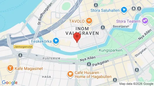 Kontorslokaler att hyra i Göteborg Centrum - kort over placeringen