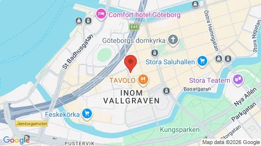 Kontorslokaler att hyra i Göteborg Centrum - kort over placeringen