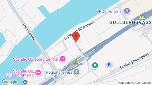 Kontorslokaler att hyra i Göteborg Centrum - kort over placeringen